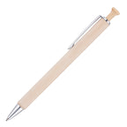 Branded Birch Wood Push Action Ball Pen