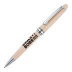 Branded Maple Wood Twist Action Ball Pen
