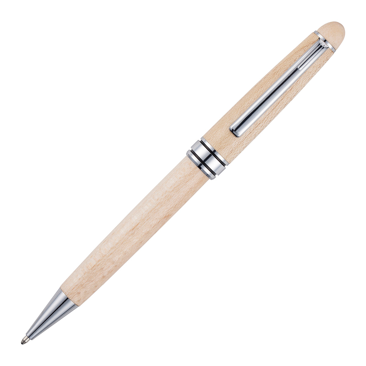 Branded Maple Wood Twist Action Ball Pen