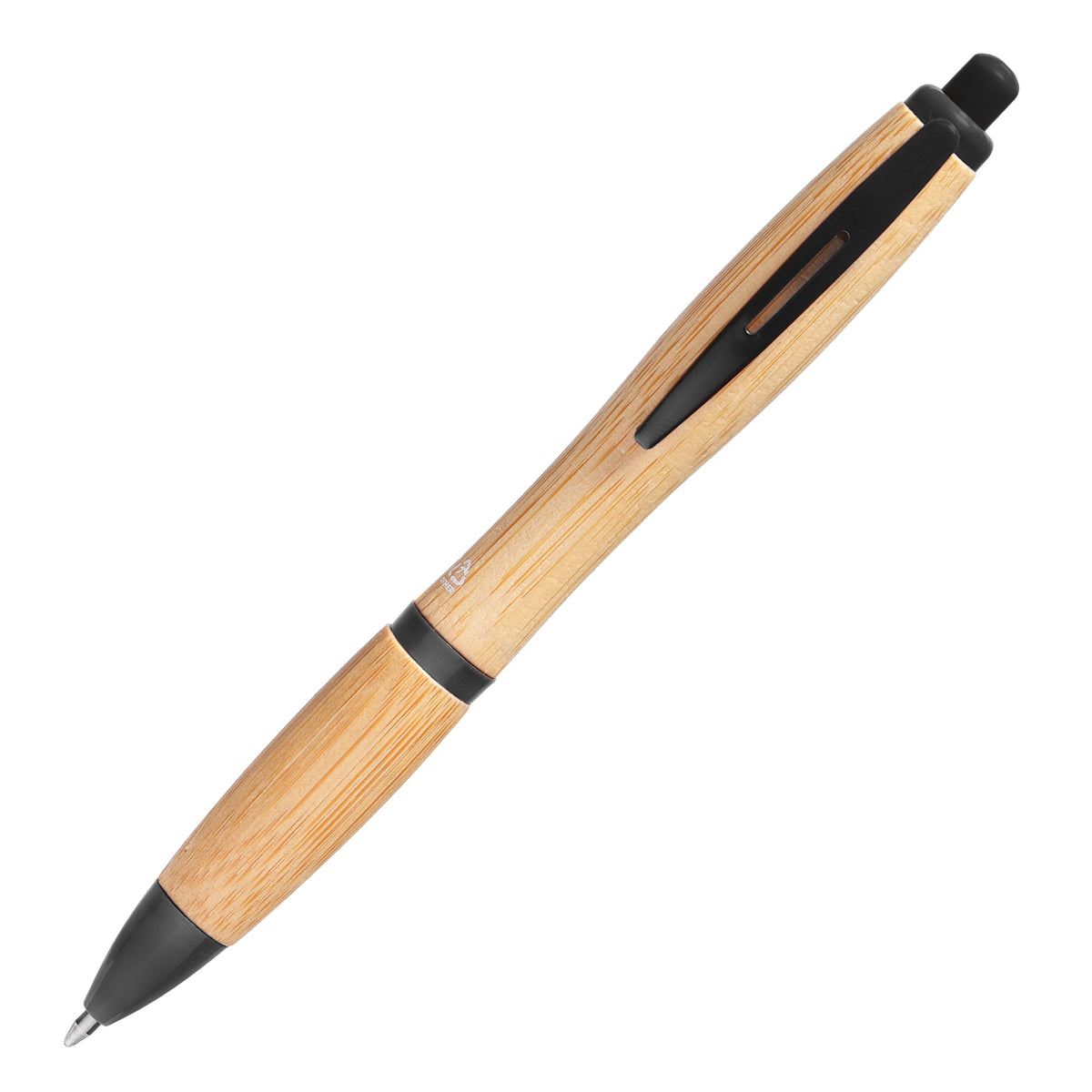 Branded Curved Bamboo Ball Pen
