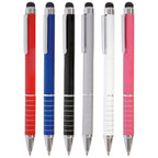 Branded Compact Aluminium Mini Ball Pen with Stylus