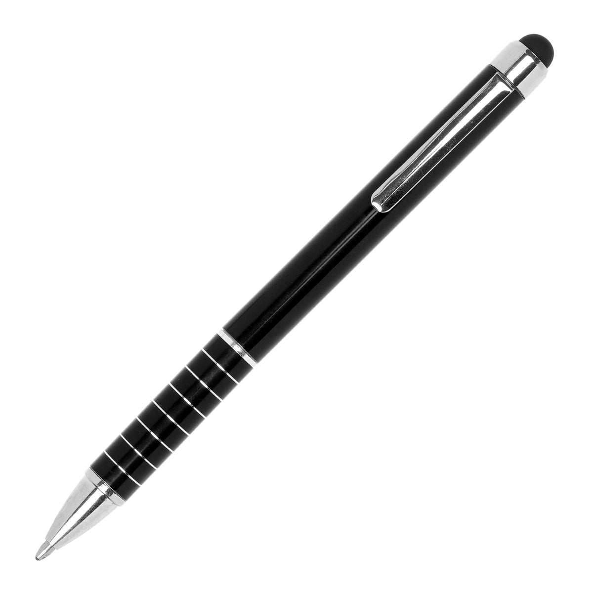 Branded Compact Aluminium Mini Ball Pen with Stylus