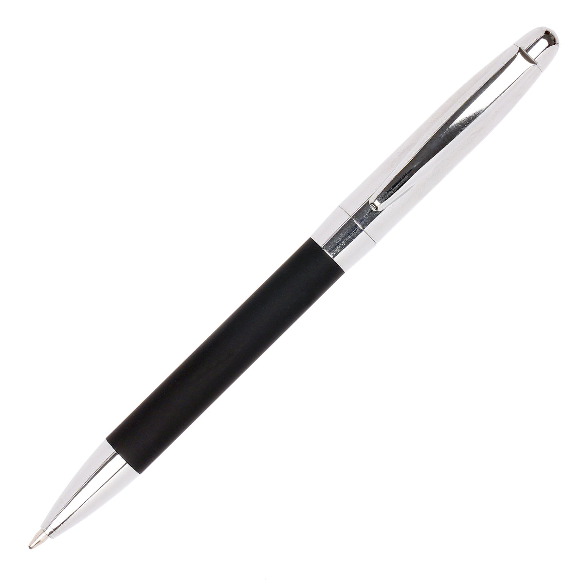 Branded Soft Touch Matt Black Brass Ball Pen