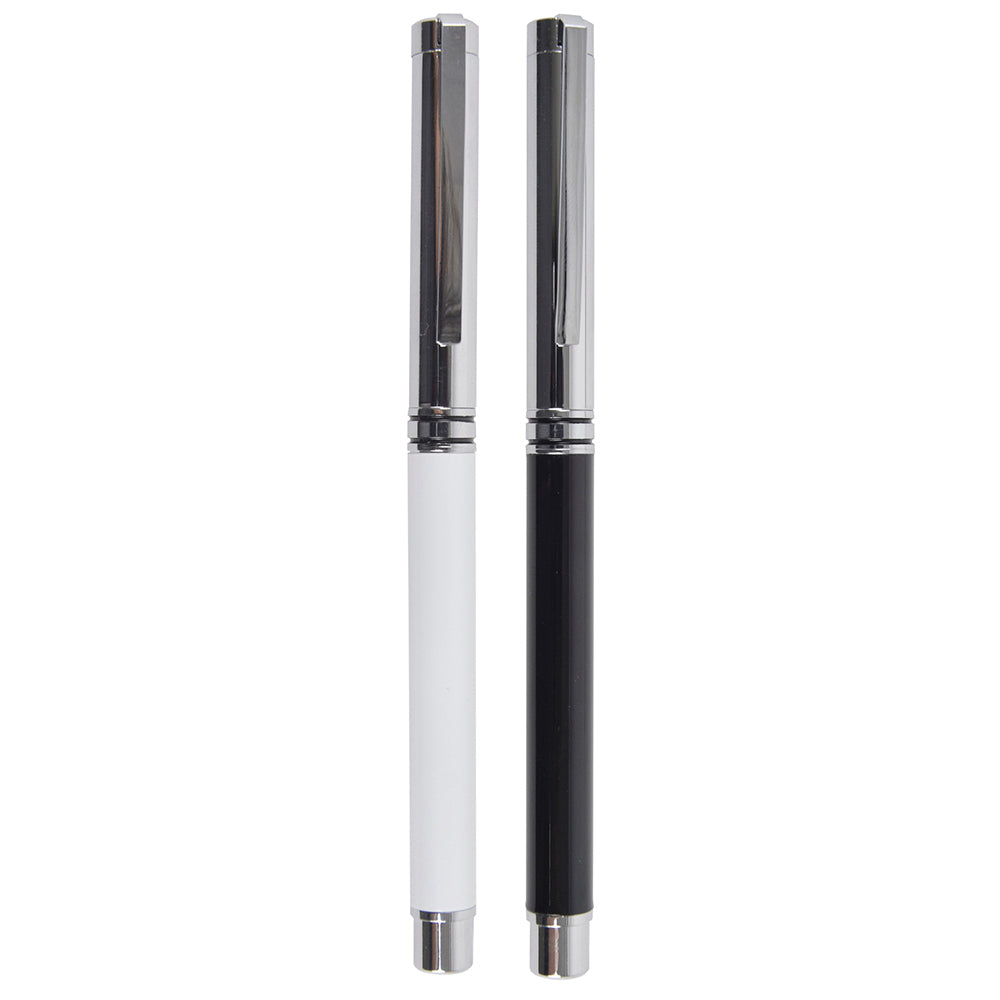 Branded Brass Capped Roller Pen with Gloss Finish