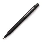 Branded All Black Soft Feel Steel Ball Pen