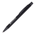 Branded Black Soft Feel Metal Mechanical Pencil in BLACK