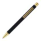 Branded Gold Trim Soft Feel Recycled Aluminium Ball Pen