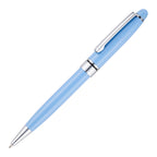 Branded Stainless Steel Ball Pen in LIGHT BLUE