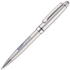 Branded Stainless Steel Ball Pen in SILVER