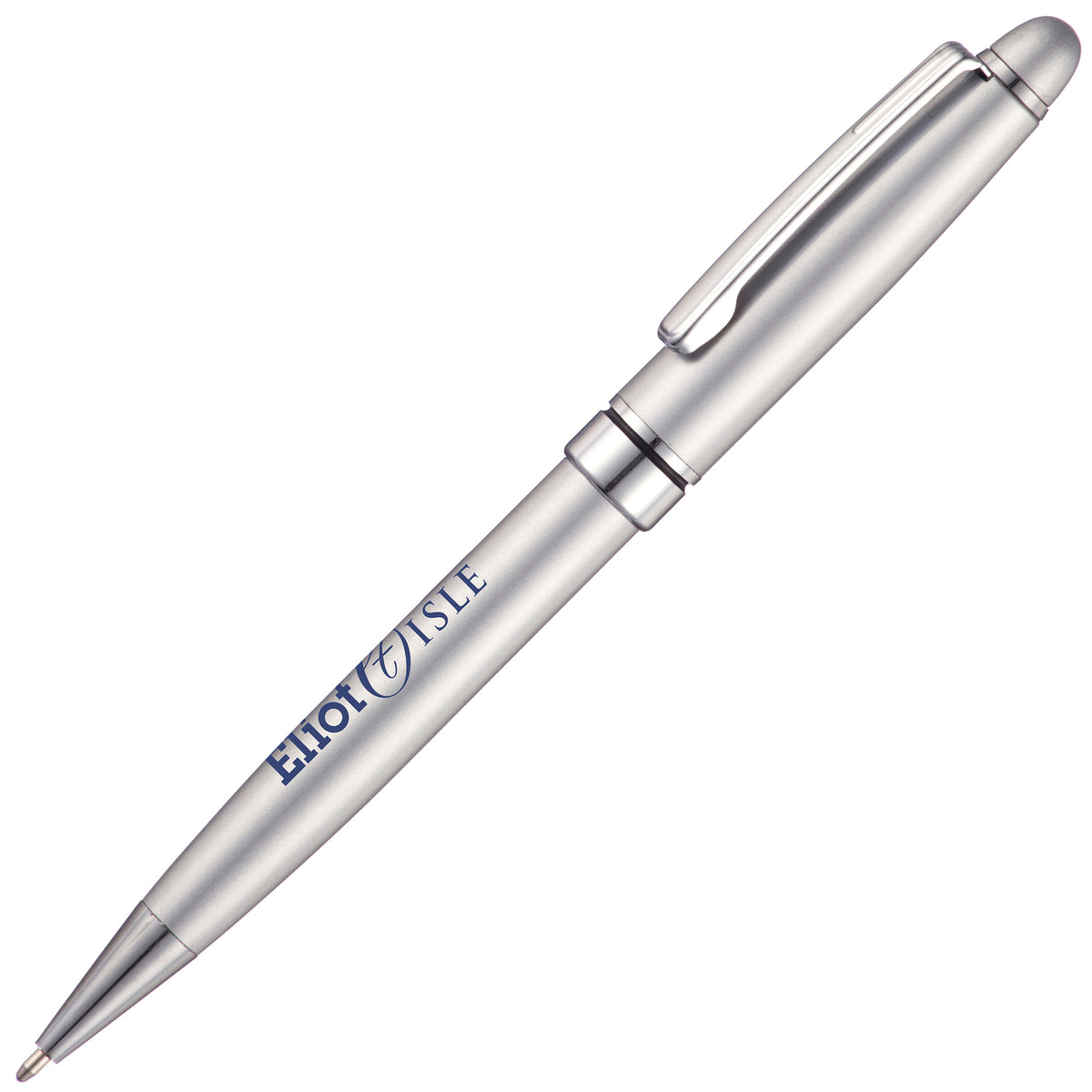 Branded Stainless Steel Ball Pen in SILVER