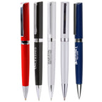 Branded Brass Ball Pen with Hinged Clip