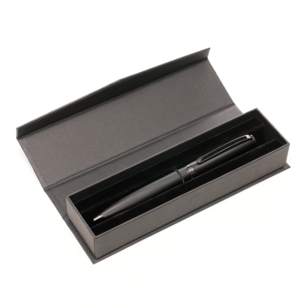 Branded Black Card Gift Box with Magnetic Closure