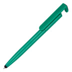 Branded Ball Pen with Phone Holder and Screen Cleaner in GREEN