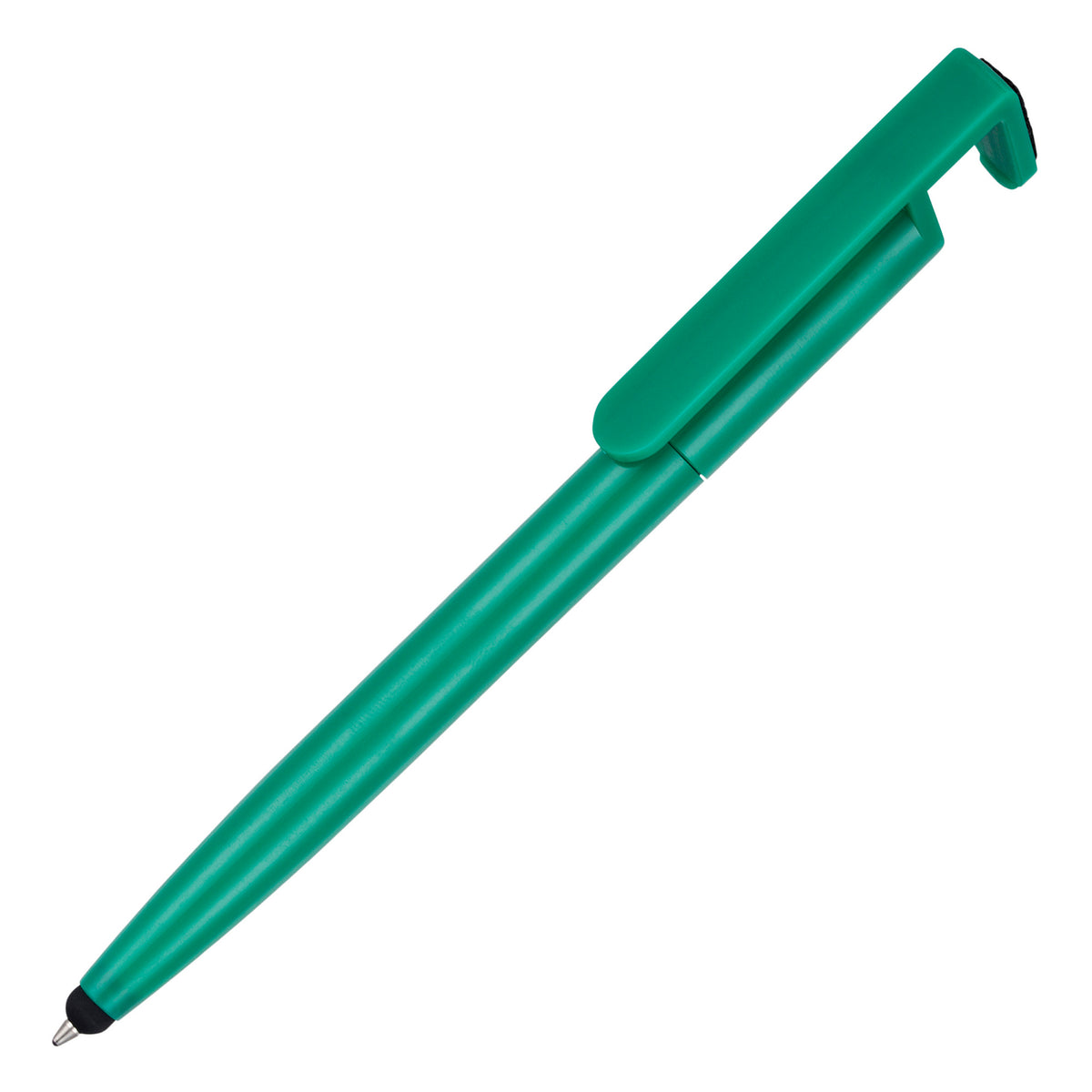 Branded Ball Pen with Phone Holder and Screen Cleaner in GREEN