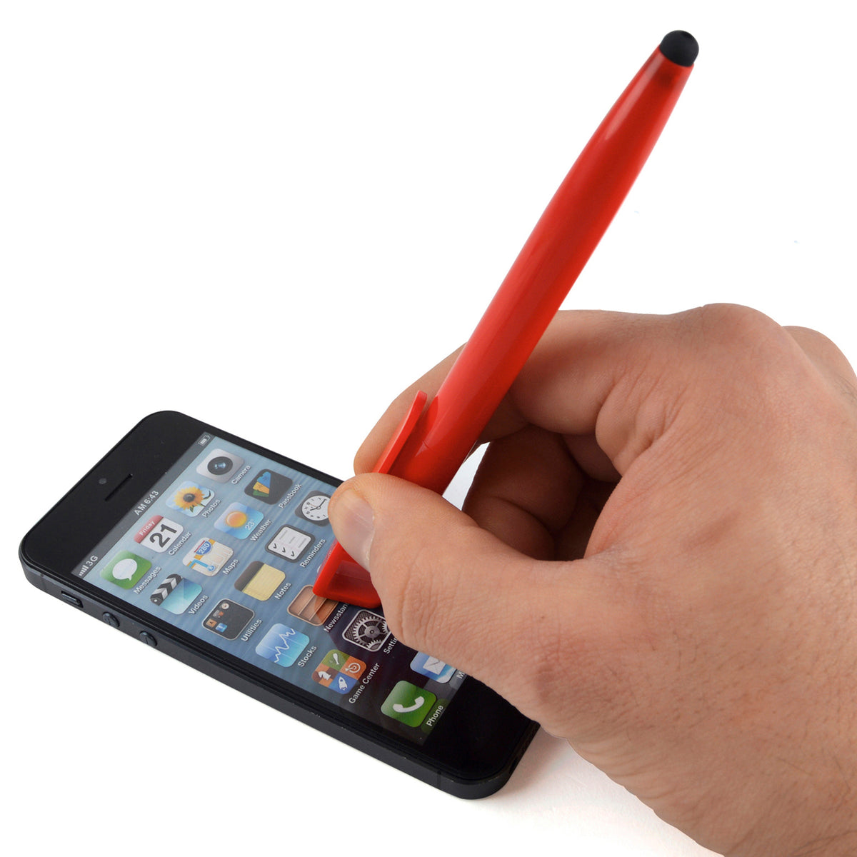 Branded Ball Pen with Phone Holder and Screen Cleaner