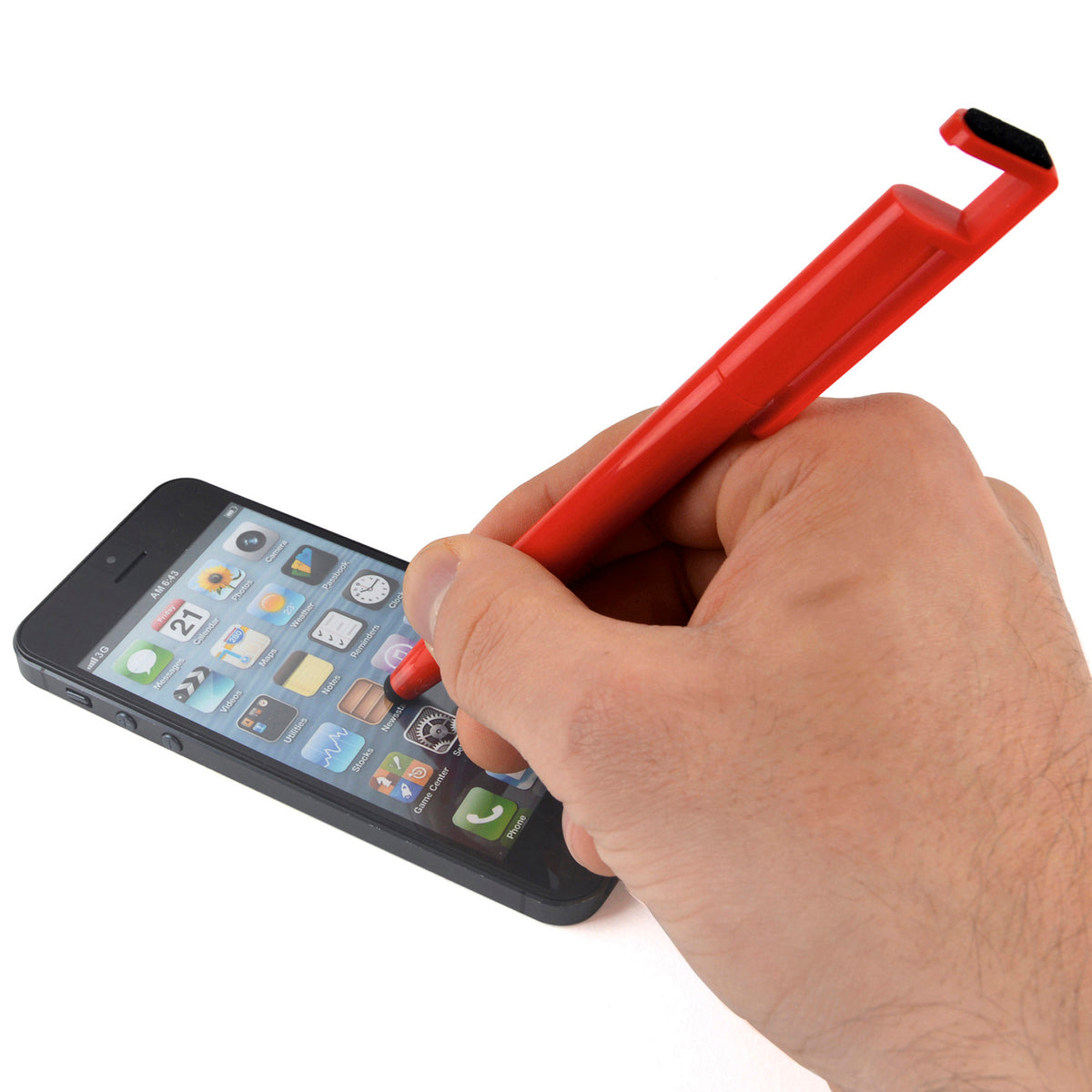 Branded Ball Pen with Phone Holder and Screen Cleaner