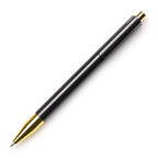 Branded Gold Trim Push Action Ball Pen