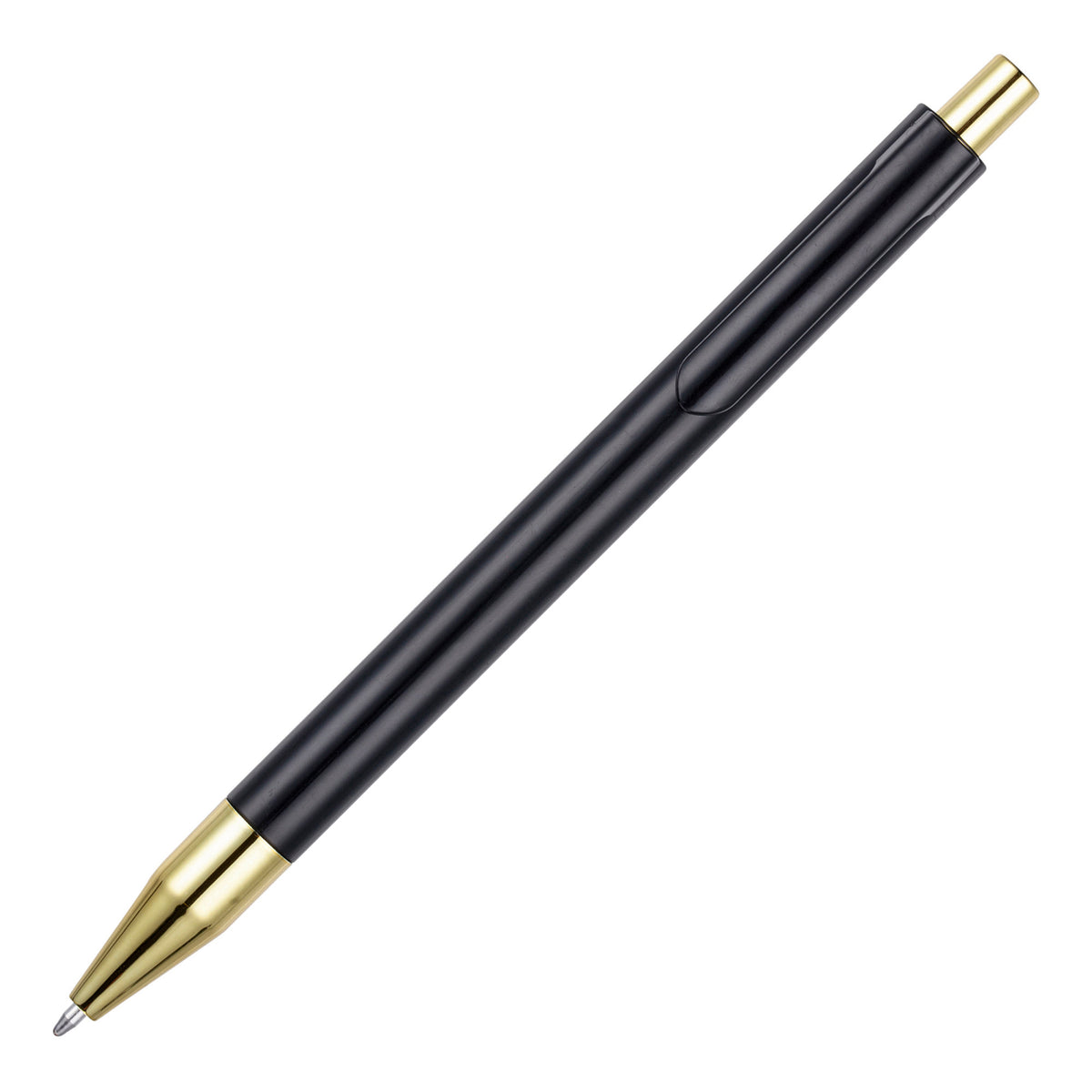 Branded Gold Trim Push Action Ball Pen