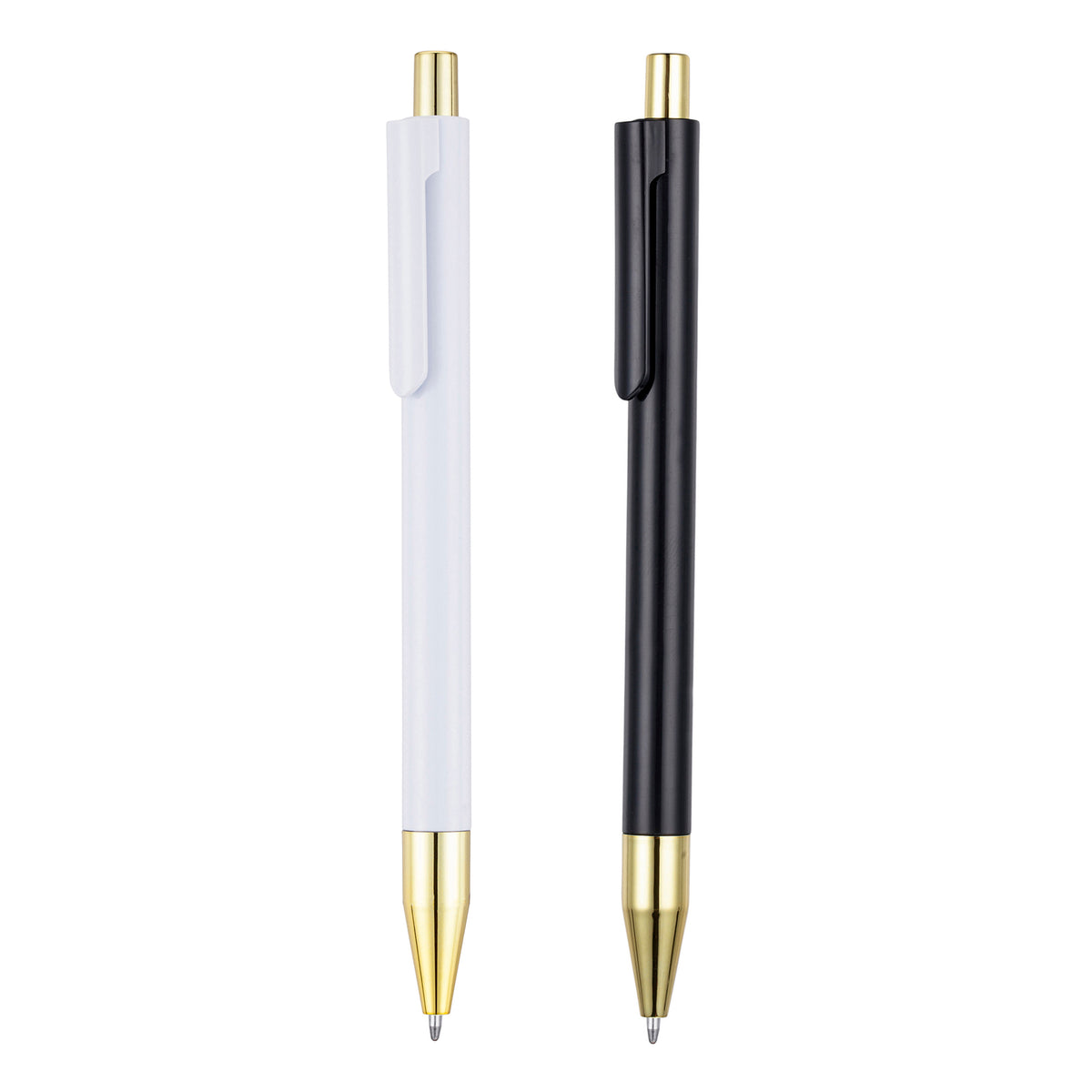 Branded Gold Trim Push Action Ball Pen