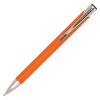 Branded A5 Neon PU Notebook and Matching Pen Set in AMBER