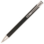 Branded A6 White PU Notebook and Matching Pen Set in BLACK
