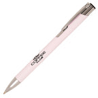 Branded A5 Recycled White Notebook and Pen Set in BABY PINK
