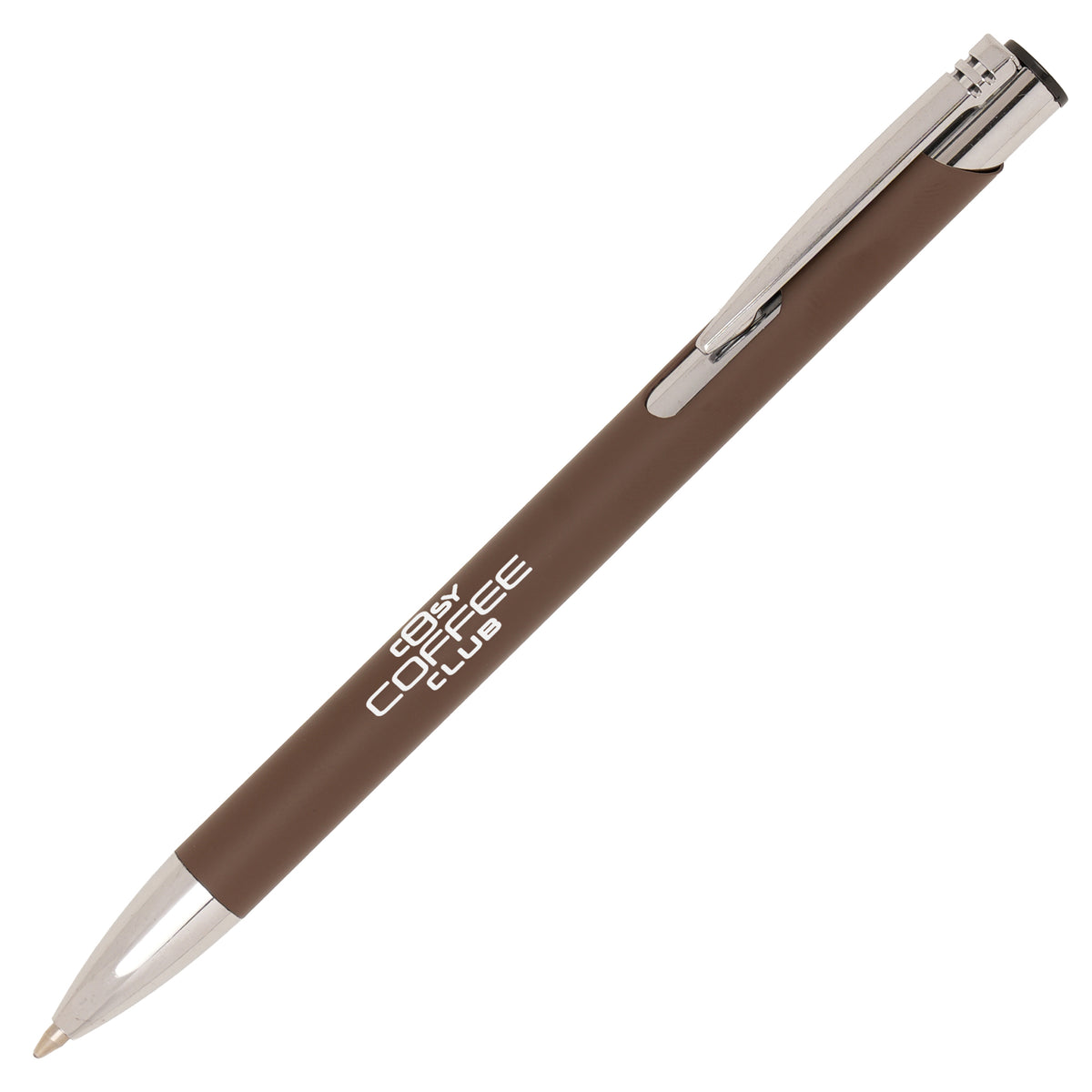 Branded A5 Recycled White Notebook and Pen Set in BROWN
