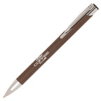 Branded Graph Page Notebook and Matching Pen Duo in BROWN