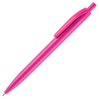 Branded Solid Colour Click Action Ball Pen in PINK