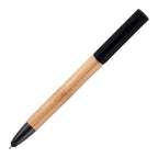 Branded Bamboo Ball Pen with Phone Stand and Stylus