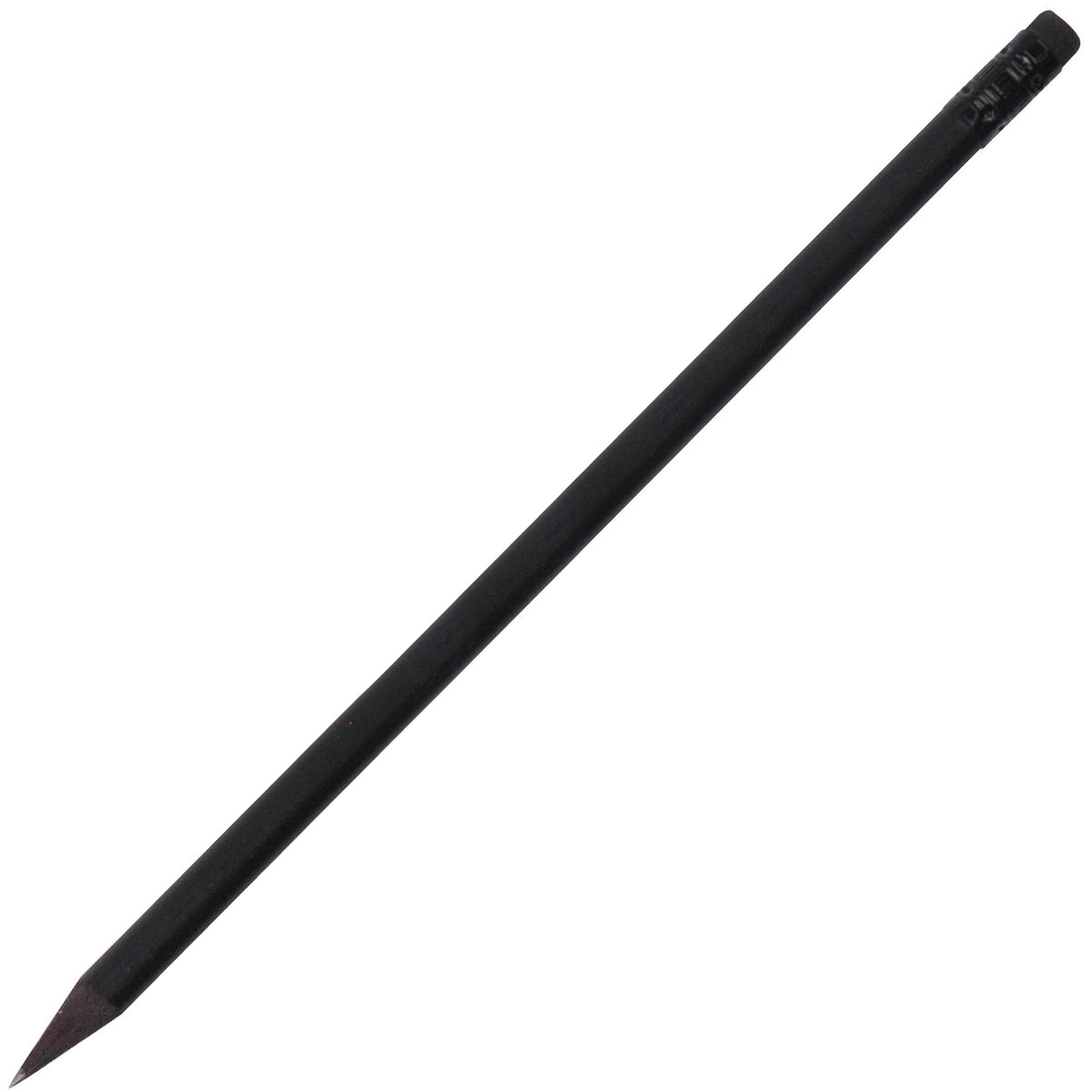Branded Black Wooden HB Pencil with Eraser