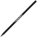 Branded Black Wooden HB Pencil with Eraser in BLACK