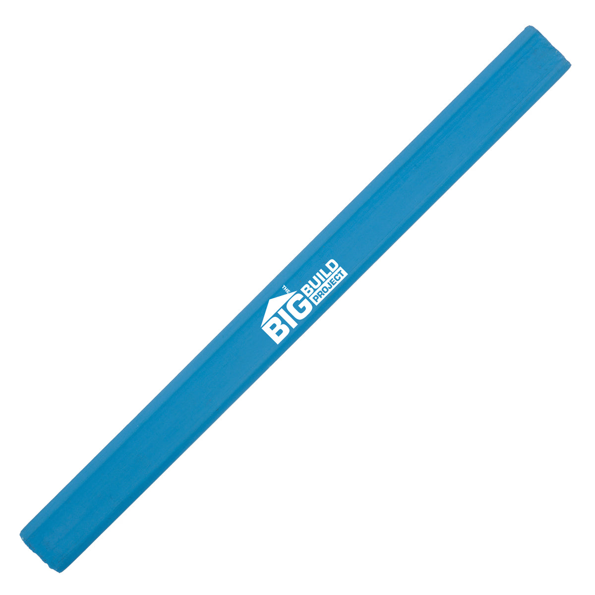 Branded Octagonal Carpenters Pencil with FSC Wood in BLUE