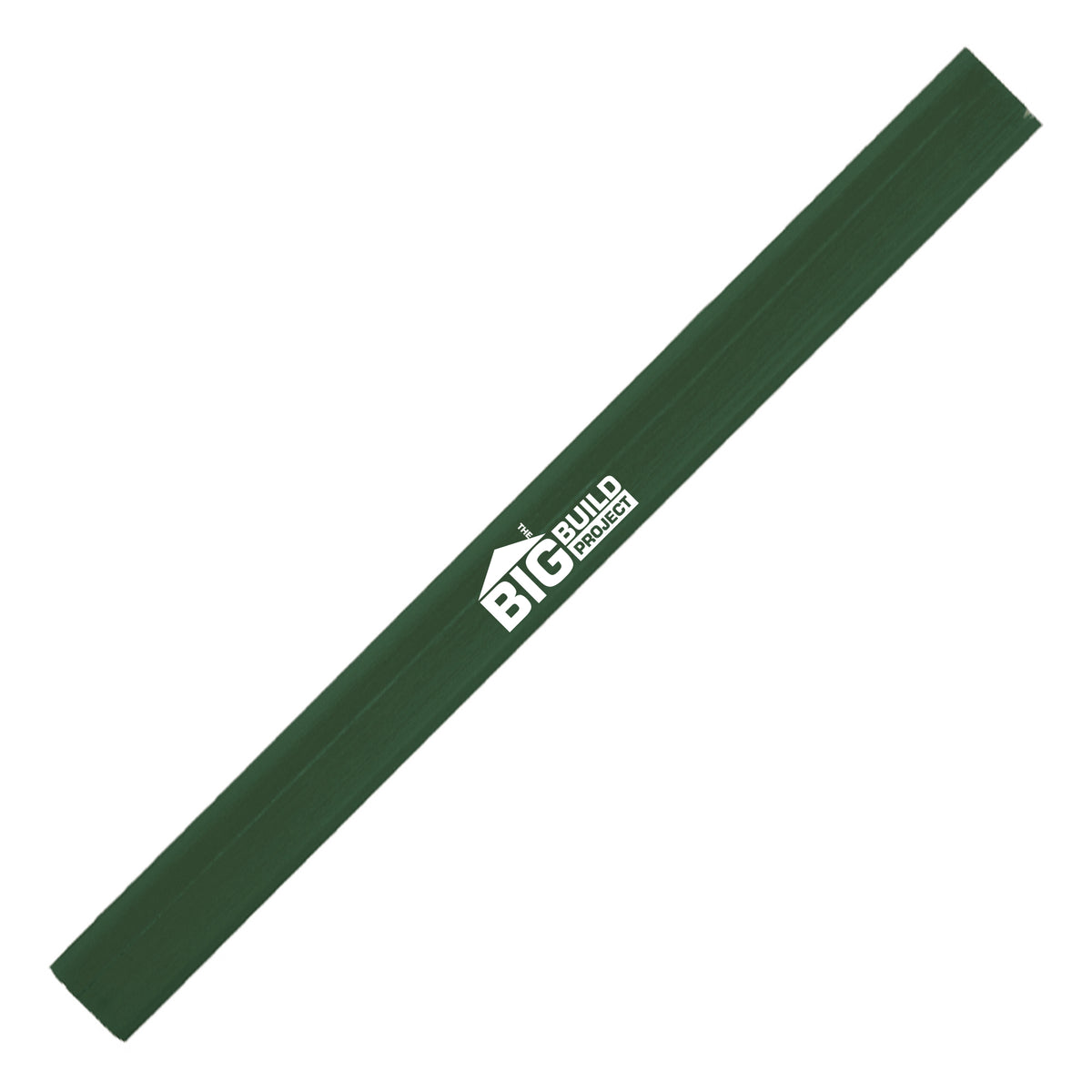 Branded Octagonal Carpenters Pencil with FSC Wood in DARK GREEN