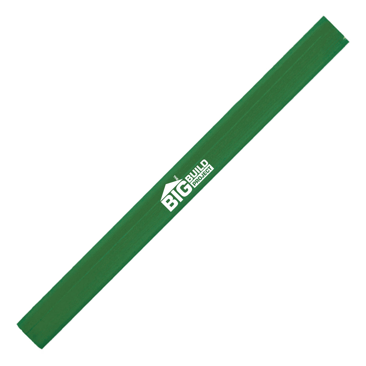 Branded Octagonal Carpenters Pencil with FSC Wood in GREEN