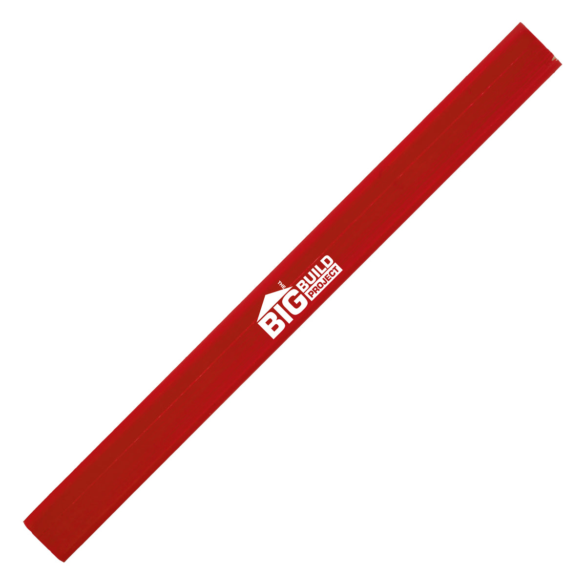 Branded Octagonal Carpenters Pencil with FSC Wood in RED