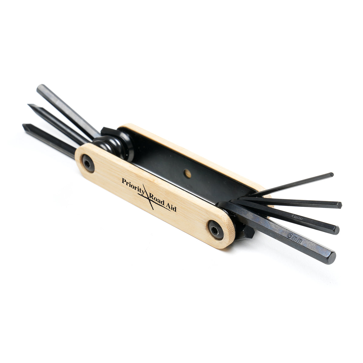 Branded Bamboo and Carbon Steel Bike Repair Tool Kit