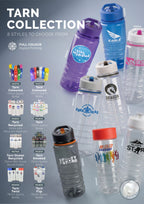 Branded 550ml Translucent Coloured Bottle with Ridged Grip
