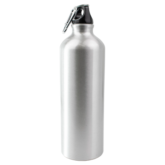 Branded Engraved or Printed Thermal Sports Water Bottle - Silver