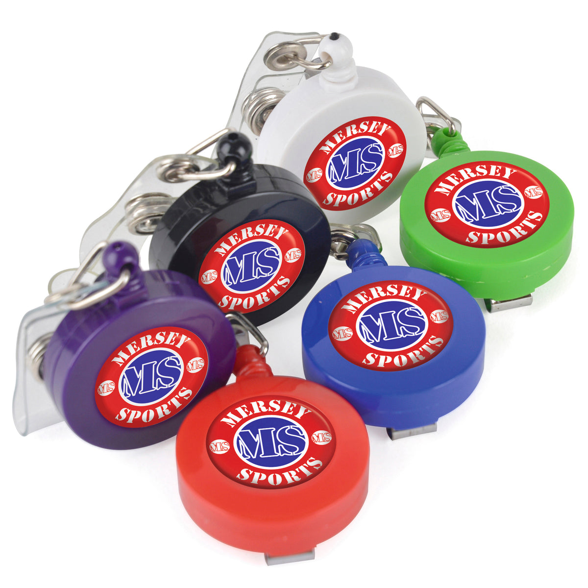 Branded Domed Ski Pass Holder with Belt Clip