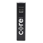 Branded 2200mAh Aluminium Cuboid Power Bank in Black