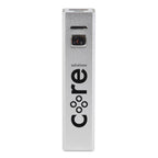 Branded 2200mAh Aluminium Cuboid Power Bank in Silver