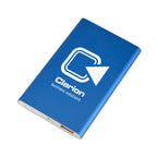 Branded 4000mAh USB-C Flat Aluminium Power Bank in Blue