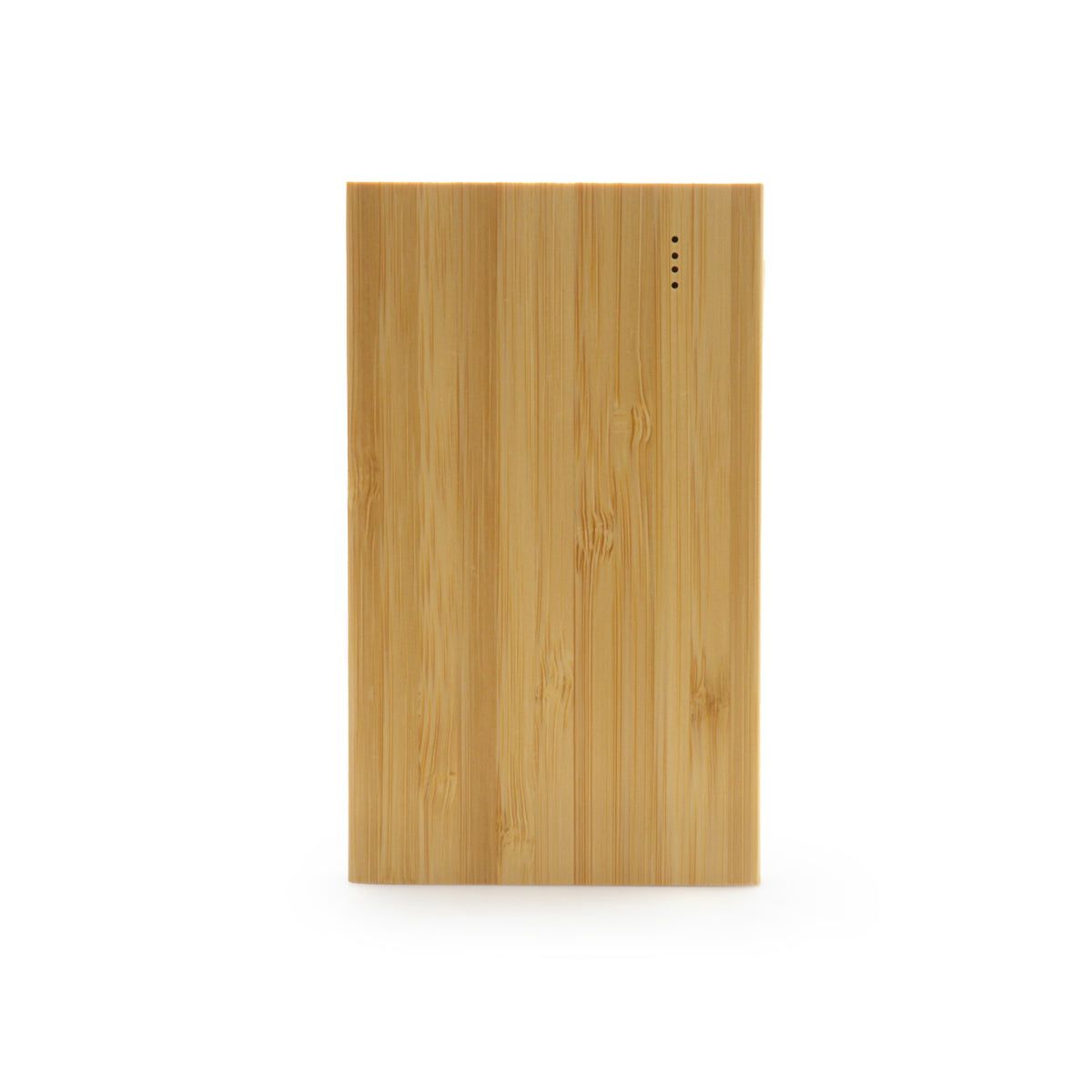 Branded 4000mAh Bamboo Power Bank with Light-Up Charge Indicator