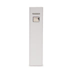 Branded White 2200mAh Aluminium Cuboid Power Bank