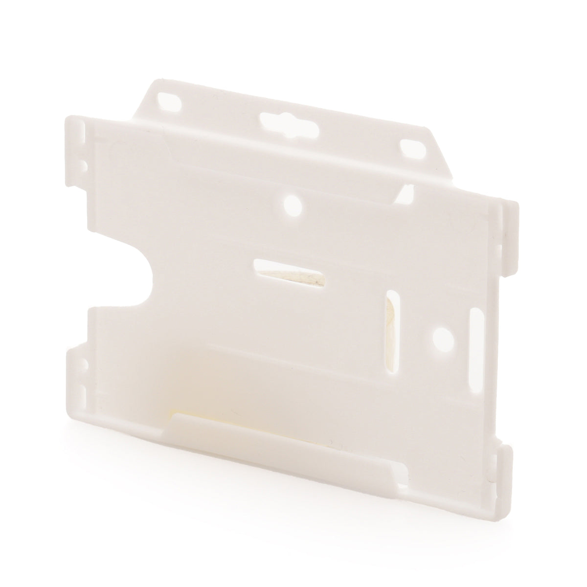 Branded Recycled Plastic ID Card Holder in White