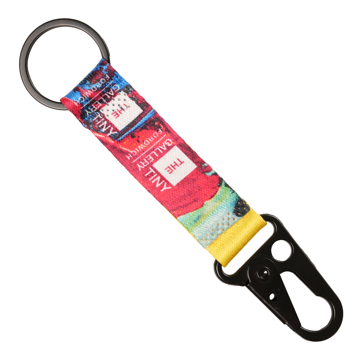 Branded Double-Sided Lanyard Keyring with Carabiner Clip