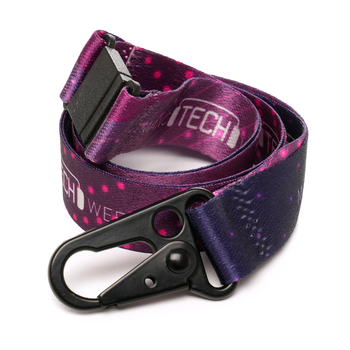 Branded Lanyard with Chunky Carabiner Clip