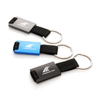 Branded Metal Keyring with Nylon Strap
