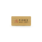 Branded Bamboo Magnetic Badge in Natural